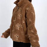 Poppy Sherpa Anorak Jacket