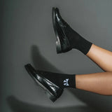 Printed Bow Socks