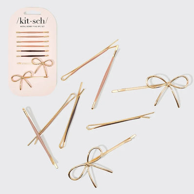 Puffy & Bow Bobby Pins 8pc Set