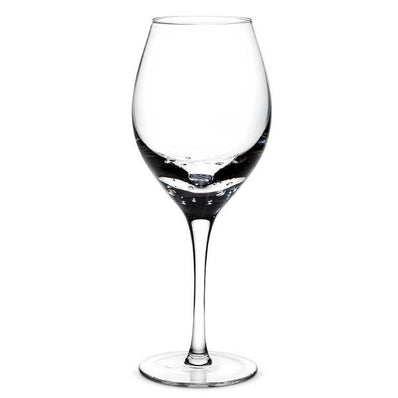 Red Wine Glass w Bubble Sham