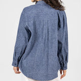 Relaxed Fit Stripe Blouse
