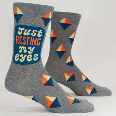 Just Resting My Eyes Men's Crew Socks