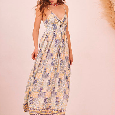 Ribbon Patchwork Dress