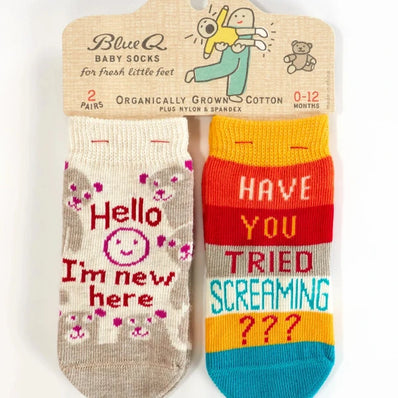 New Here/Tried Screaming Baby Socks