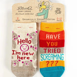 New Here/Tried Screaming Baby Socks