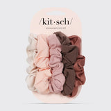 Textured Scrunchies 5pc Set
