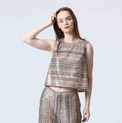Clementine Sequin Top