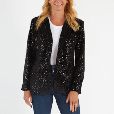 Velvet Sequin Blazer