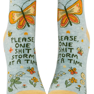 Please, One Shit Storm Ankle Socks