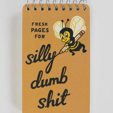 Silly Dumb Shit 3x5 Spiral Notebook