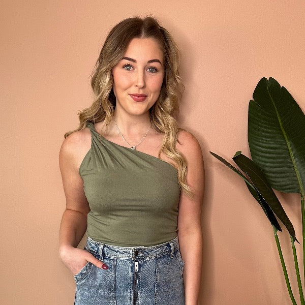 Chelsea One Shoulder Twist Tank