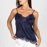 Satin Lace Asymmetrical Cami