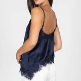 Satin Lace Asymmetrical Cami