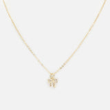 Small Golden Bow Necklace