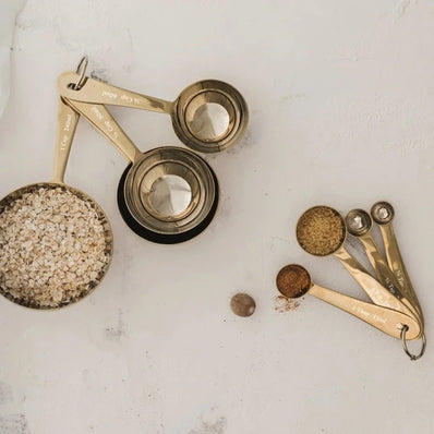 Gold Measuring Spoons Set/4