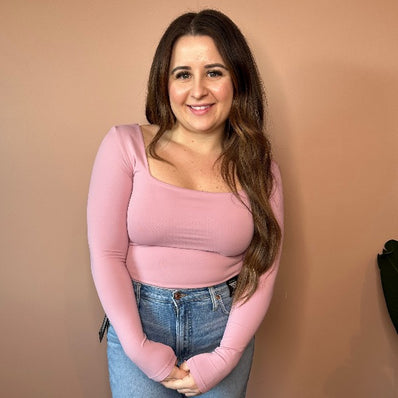 Stacy L/S Square Neck Bodysuit