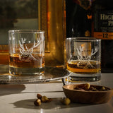 2 Glass Tumblers - Stag Prince