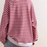 Classic Striped Oversized Crew