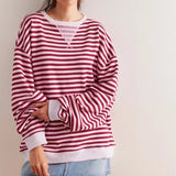 Classic Striped Oversized Crew