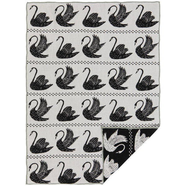 Swan Song Double Cloth DIshtowel