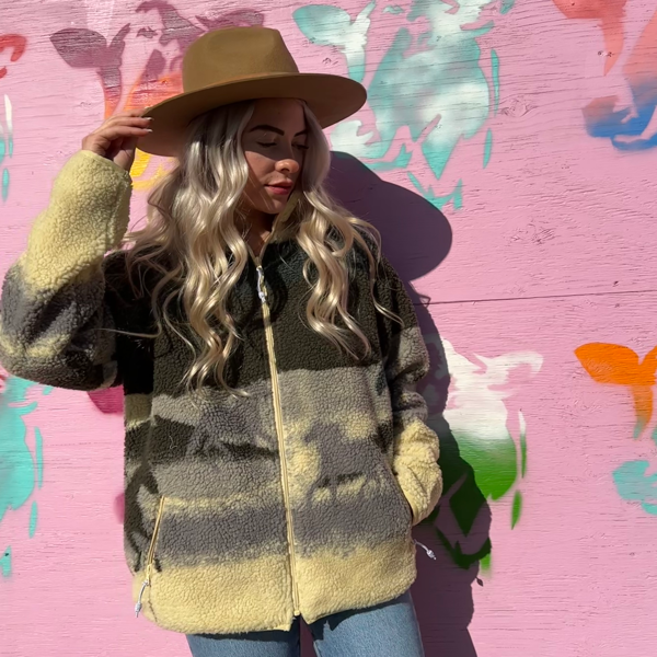 Kuwalla Horse Print Fleece Jacket