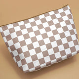 Travel Checker Cosmetic Bag