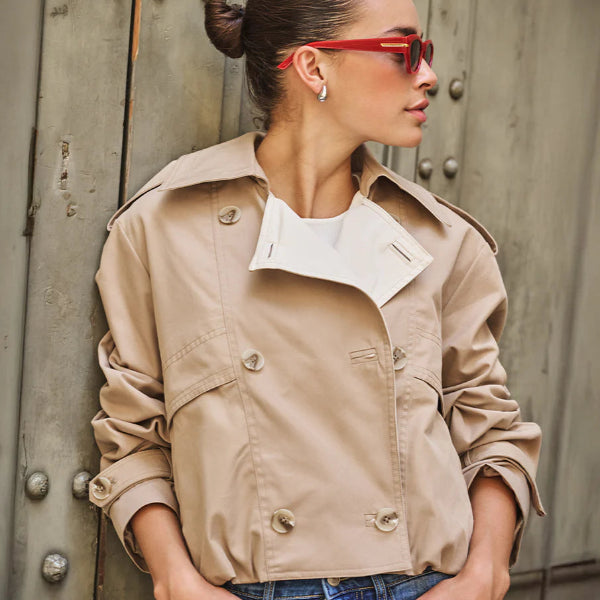 Simone Bubble Short Trench Coat