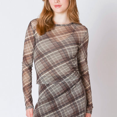 Rachael Mesh Crewneck