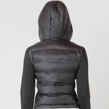 Parker Mixed Fabric Puffer Jacket