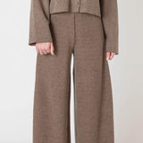 Essex Wide Leg Ribbed Pant