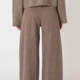 Essex Wide Leg Ribbed Pant
