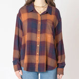Katrina Textured Plaid Top