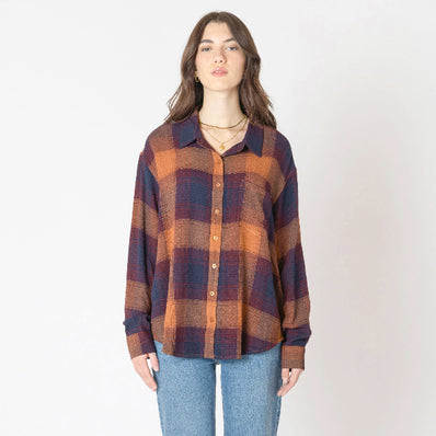 Katrina Textured Plaid Top