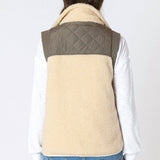 Telina Mixed Fabric Vest