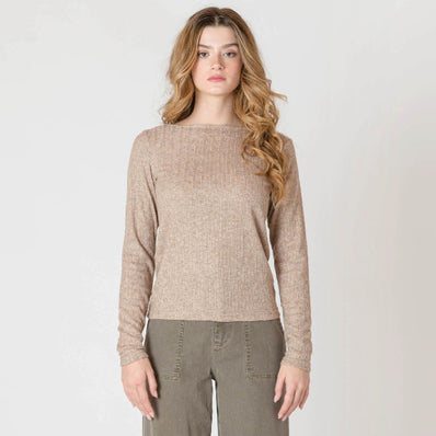 Bennie Boatneck Textured Top