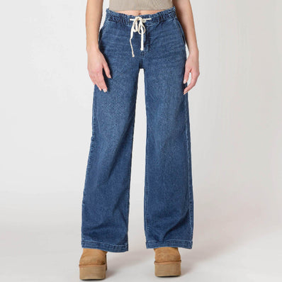 Promise Wide Leg Knit Denim Pant