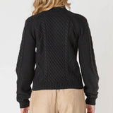 Becca 1/2 Zip Cable Knit Sweater
