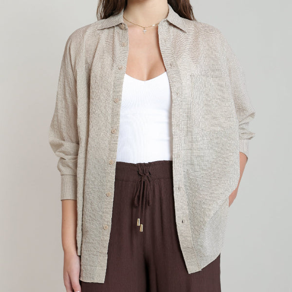 Olli Oversized Textured Shirt