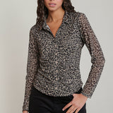 Leopard Mesh Shirt