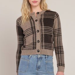 James Plaid Cardigan
