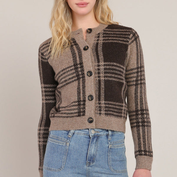 James Plaid Cardigan