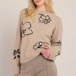 Flower Crewneck Sweater