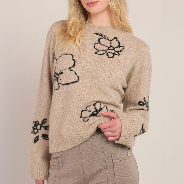 Flower Crewneck Sweater