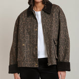 Lennon Leopard Denim Jacket
