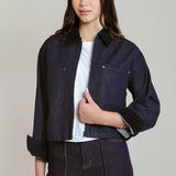 Sasha Corduroy Collar Denim Jacket