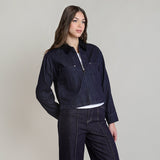 Sasha Corduroy Collar Denim Jacket