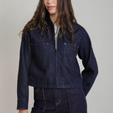Sasha Corduroy Collar Denim Jacket