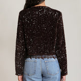 Felicia Velvet Sequin Jacket