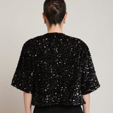 Carey Sequin Cardigan