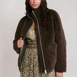 Francine Faux Shearling Jacket
